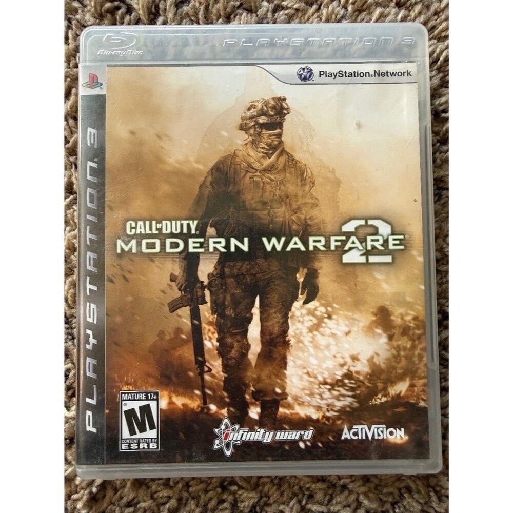 Activision Call of Duty Modern Warfare 2 PS3 Video Game Disc Manual Included